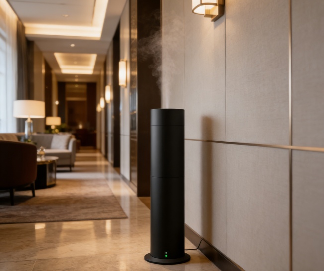 Applications of Commercial  Aluminum Floor Standing Aroma Diffuser Tower HYS-1202